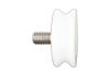 Türlaufrolle PA6 ø44/37/M10 x 15,5 mm 1 x Lager 629 ZZ, Achse zentr. M10 AG